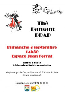 thé dansant du ccas - affiche sept